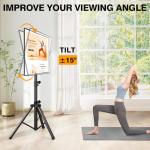 Adjustable Tripod TV Stand for 23-75 Inch TVs