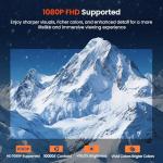 WISHOLY Mini Projector with WiFi and Bluetooth