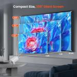 WISHOLY Mini Projector with WiFi and Bluetooth