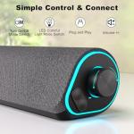 SOULION R50 Bluetooth Speakers with Colorful LED Lights