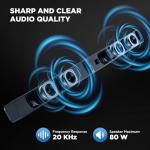 MZEIBO 80W Bluetooth Sound Bar for Home Theater