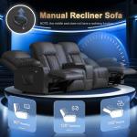 DG PEAFOWL 4-Seat Recliner Sofa with USB Ports