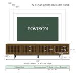 Mid-Century Modern 94.49" TV Stand with Storage