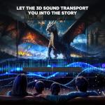 MZEIBO 80W Bluetooth Sound Bar for Home Theater