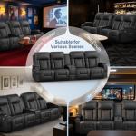 DG PEAFOWL 4-Seat Recliner Sofa with USB Ports