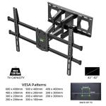 Full Motion TV Wall Mount for 42-82 Inch TVs