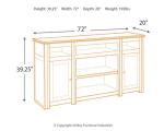 Ashley Harpan Traditional TV Stand for 70" TVs