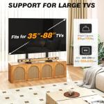 Adjustable Universal Table Top TV Stand for 35-88 Inch TVs