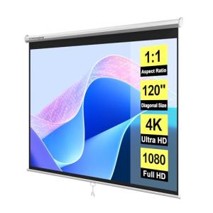 VIVOHOME 120-Inch HD 4K Pull Down Screen
