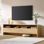 AMERLIFE 70" Modern TV Stand with Storage Cabinets