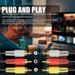 Eanetf 3RCA Gold Plated Audio Video Cable