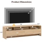 AMERLIFE 70" Modern TV Stand with Storage Cabinets