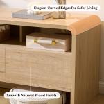 AMERLIFE 70" Modern TV Stand with Storage Cabinets