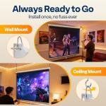 VIVOHOME 120-Inch HD 4K Pull Down Screen