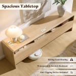 AMERLIFE 70" Modern TV Stand with Storage Cabinets