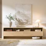 AMERLIFE 70" Modern TV Stand with Storage Cabinets