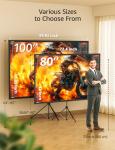 100" 4K HD Projector Screen with Stand