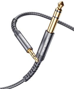 JSAUX 10FT 3.5mm to 6.35mm Stereo Cable