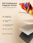 100" 4K HD Projector Screen with Stand