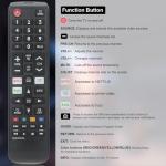 Universal Remote for Samsung TV with Hotkeys