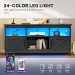 YITAHOME 65 Inch TV Stand with Storage & LED Light