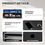 YITAHOME 65 Inch TV Stand with Storage & LED Light