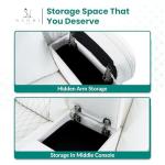 Naomi Home Chicago Motion Loveseat with LED Lights