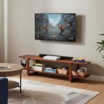 Tiita Bamboo TV Stand for TVs up to 65