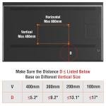 Adjustable Table Top TV Stand for 27-55 Inch TVs