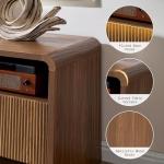 AMERLIFE Modern 70" Fluted TV Stand with Storage