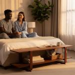 Tiita Bamboo TV Stand for TVs up to 65