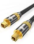 24K Gold-Plated Optical Audio Cable - 26 Feet