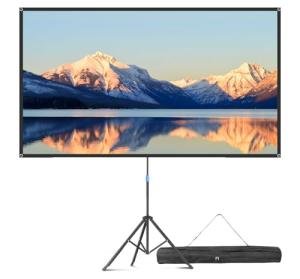 80-Inch Portable Projector Screen with Stand