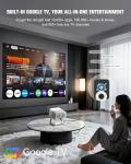 4K Smart Projector with Google TV & WiFi