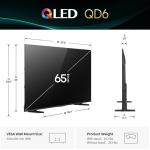 Hisense 65-Inch QD6 Series QLED 4K Smart TV