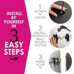 HangSmart TV Wall Mount - No Stud, Easy Install