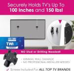 HangSmart TV Wall Mount - No Stud, Easy Install