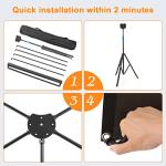 80-Inch Portable Projector Screen with Stand