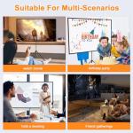 80-Inch Portable Projector Screen with Stand