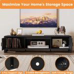 Mid Century Modern TV Stand for 75 Inch TVs