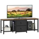 YATINEY 55" TV Stand with Fabric Drawers