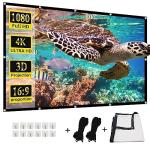 HUANYINGBJB 4K Double-Sided Foldable Projector Screen