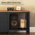 YATINEY 55" TV Stand with Fabric Drawers