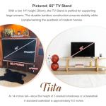 Tiita Bamboo TV Stand for TVs up to 65