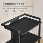 HOOBRO 4-Tier Media Stand with LED and Charging