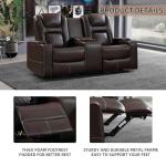 CANMOV Power Recliner Sofa with Console and USB
