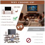 Tiita Bamboo TV Stand for TVs up to 65