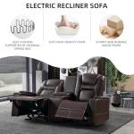 CANMOV Power Recliner Sofa with Console and USB