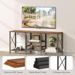 JARHETUN 55 Inch TV Stand with 3 Open Shelves