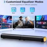 100W Sound Bar with RGB Lights and Bluetooth